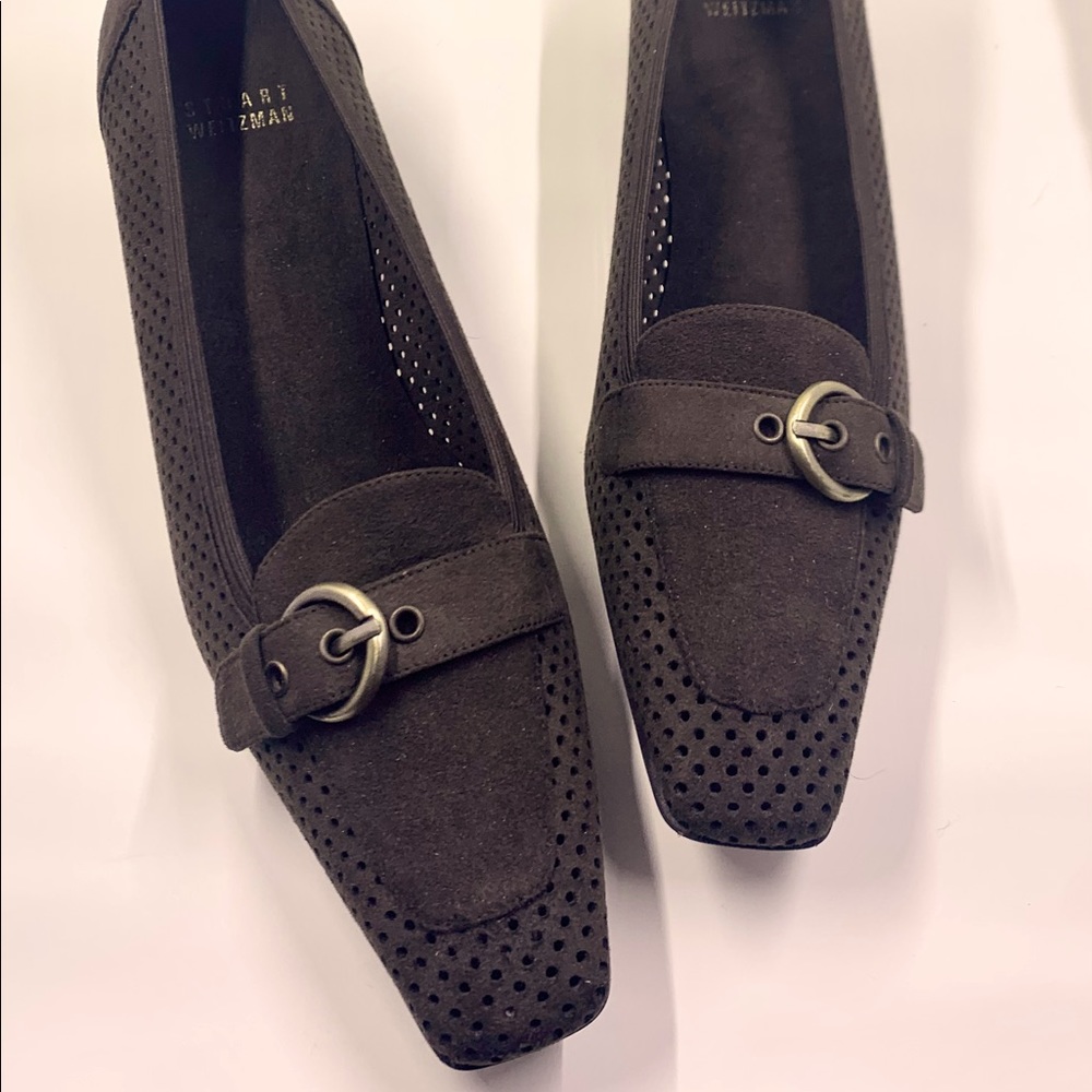 Stuart Weitzman 8.5N Brown Suede Short Heels. Perfect Condition
